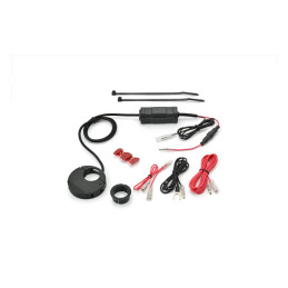 Daytona, Slim mount USB Type-C charge port. Black Universal for 1" (25.4mm)  and 7/8" (22.2mm)  handlebars