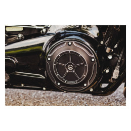 Pokrywa sprzęgła Cult-Werk. Czarna 16-24 Turystyka 09-24 Trójkołowce 2015(tylko dla modelu i rocznika) FLHTCUL FLHTK 07-15(tylko