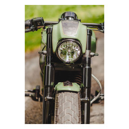 Cult-Werk, front fender "Old School". Gloss black Indian: 15-22 Scout models