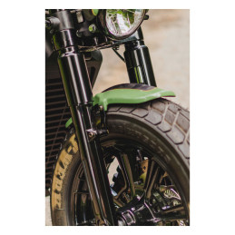 Cult-Werk, front fender "Old School". Gloss black Indian: 15-22 Scout models