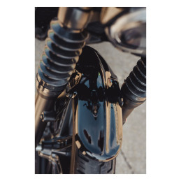 Cult-Werk, front fender Old School. Gloss black 22-23 Nightster RH950