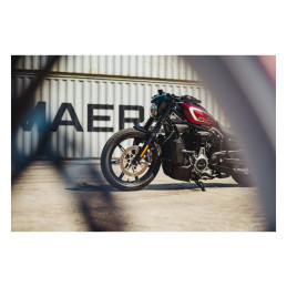 Cult-Werk, front fender Old School. Gloss black 22-23 Nightster RH950