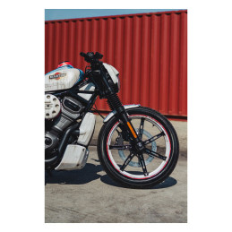 Cult-Werk, front fender Old School. Matte black 22-23 Nightster RH950