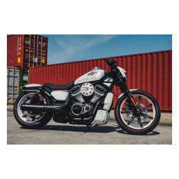 Cult-Werk, front fender Old School. Matte black 22-23 Nightster RH950