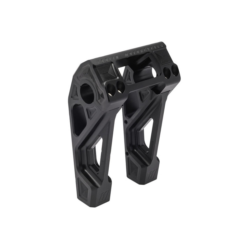 Kodlin, Fast Back risers 6" Black 2008-up Softail with OEM digital speedometer