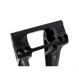 Kodlin, Fast Back risers 6" Black 2008-up Softail with OEM digital speedometer