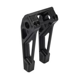 Kodlin, Fast Back risers 8" Black 2008-up Softail with OEM digital speedometer