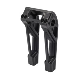 Kodlin, Podwyżki Fast Back 8" Czarny 2008-up Softail z oryginalnym cyfrowym licznikiem prędkości OEM