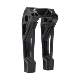 Kodlin, Podwyżki Fast Back 8" Czarny 2008-up Softail z oryginalnym cyfrowym licznikiem prędkości OEM