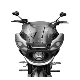 Kodlin, Podwyżki Fast Back 8" Czarny 2008-up Softail z oryginalnym cyfrowym licznikiem prędkości OEM