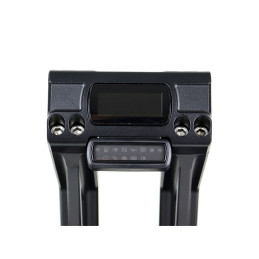 Kodlin, Fast Back risers 10" Black 2008-up Softail with OEM digital speedometer