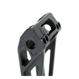 Kodlin, Fast Back risers 10" Black 2008-up Softail with OEM digital speedometer