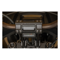 Kodlin, Fast Back risers 10" Black 2008-up Softail with OEM digital speedometer