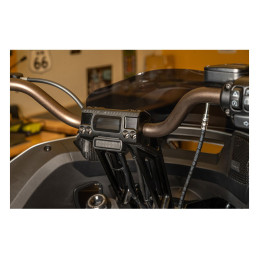 Kodlin, Fast Back risers 10" Black 2008-up Softail with OEM digital speedometer