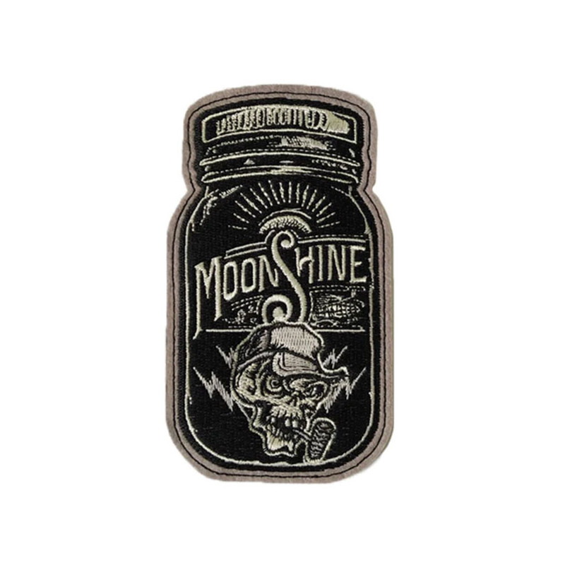Lethal Threat Moon shine patch approximately 11 x 16 cm / 4.25 x 575 inch