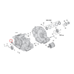 JIMS, rulment cu ace pentru ax cu came - 06-23