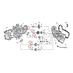 JIMS, rulment cu ace pentru ax cu came L58-90 XL 87-90