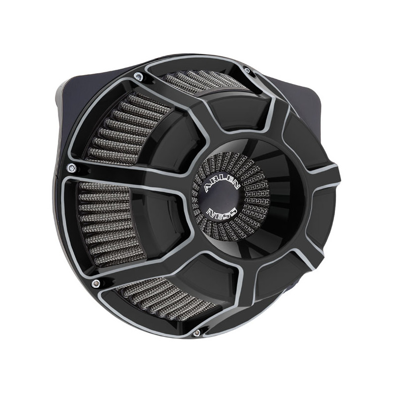 Arlen Ness, inverted air cleaner kit Beveled. Black CC 91-22 XL (excl. XR1200)