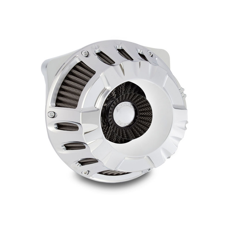 Arlen Ness, zestaw filtrów powietrza odwróconych Deep Cut. Chrom 16-17 Softail 11-17 CVO Softail 2017 FXDLS 08-16 Touring Trike.