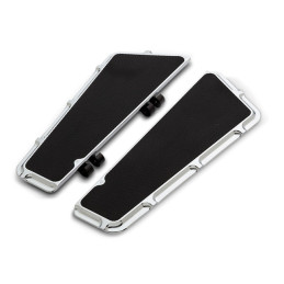 Arlen Ness, Fusion Beveled rider floorboards. Chrome 86-17(NU)FL Softail 12-16(NU)Dyna FLD Switchback 83-24 Touring 09-24 Trikes