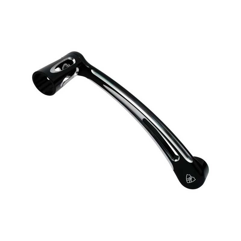 Arlen Ness, outer shift lever. Deep Cut. Chrome 00-15(NU)Softail 00-17(NU)FXD 97-23 Touring 09-23 Trikes