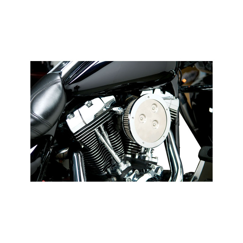 Zestaw czyszczący powietrze Arlen Ness, Stage 1 Derby Sucker. Chrom 99-17 Twin Cam (z wyjątkiem 99-01 FLT EFI 08-16 Touring 16-1