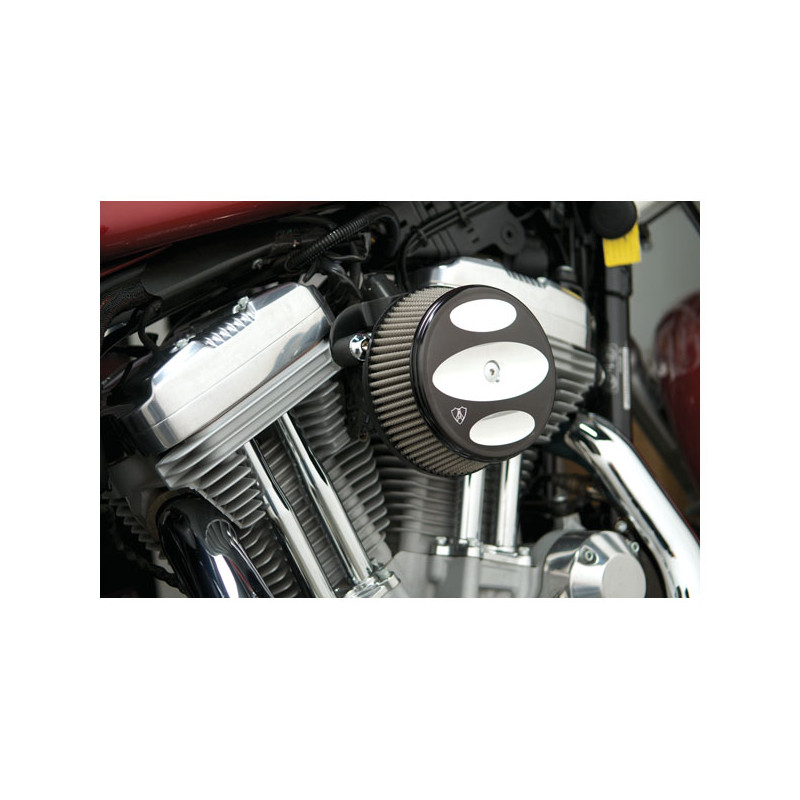 Arlen Ness, Stage 1 Billet Sucker air cleaner kit. Black 01-15 Softail 04-17 Dyna (excl. 2017 FXDLS) 02-07 FLT/Touring (NU)