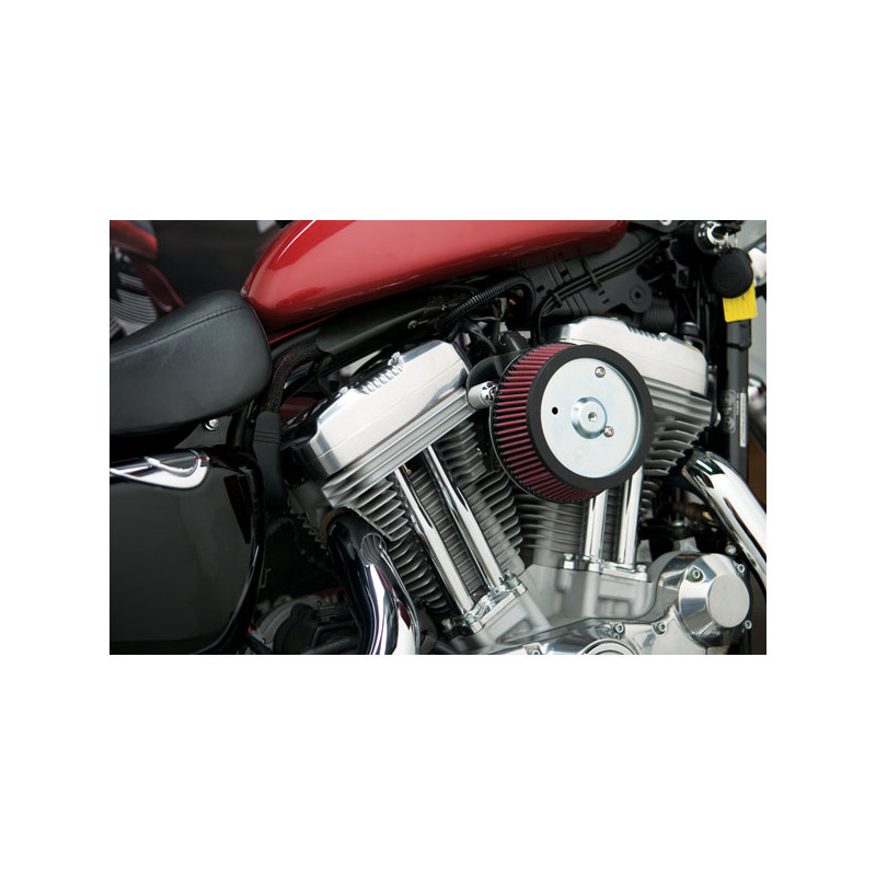 Arlen Ness, Stage 1 Big Sucker air cleaner kit. Custom cover 88-22 XL with custom round air cleaner cover