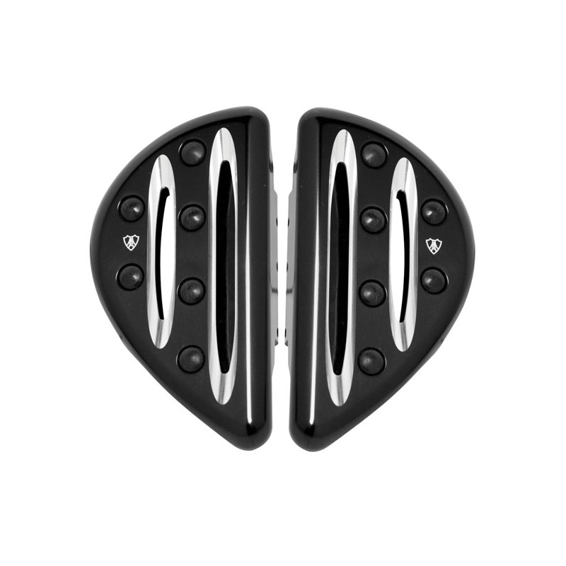 Arlen Ness, Deep Cut passenger floorboards. Black FLHX/Universal peg mount