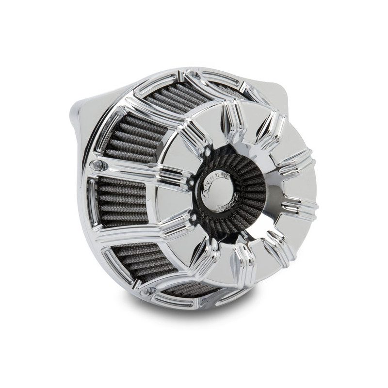 Zestaw filtrów powietrza do gaźników odwróconych Arlen Ness 10-Gauge. Chrom 18-23 Softail 17-23 Touring (z wyjątkiem 2023 FLHXSE