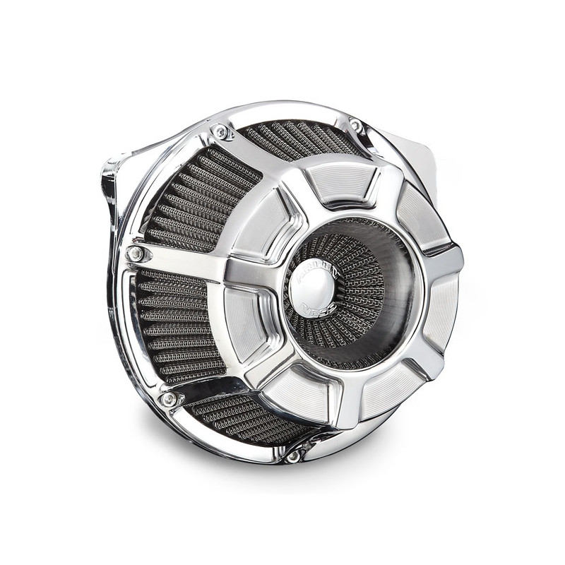 Arlen Ness, zestaw filtrów powietrza odwróconych, wypukły. Chrom 18-23 Softail 17-23 Touring (z wyjątkiem 2023 FLHXSE FLTRXSE) 1