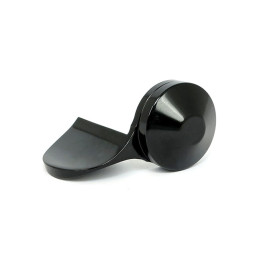 Avon throttle assist end cap Air Cushion, black anodized 96-22 H-D with dual throttle cables (excl. Street) (NU)