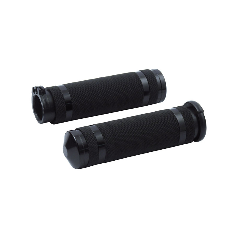 Uchwyty Avon Super Sport Air-SS, czarne anodowane 96-22 H-D z podwójną linką przepustnicy (z wyłączeniem modelu Street) (tylko d