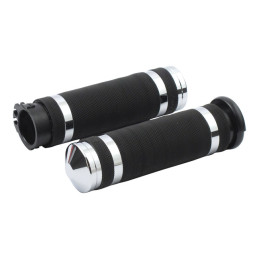 Avon Super Sport Air-SS grips, chrome 08-23 H-D with e-throttle (excl. 2023 FLHXSE 18-21 FLTRXSE Pan America RA & Sportster RH)