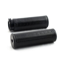 Avon Old School Waffle grips, black 96-22 H-D with dual throttle cables (excl. Street) (NU)