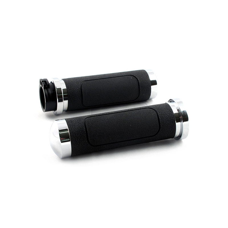 Avon, V-Cruiser grips. Chrome 96-22 H-D with dual throttle cables (excl. Street) (NU)