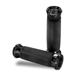 PM OVERDRIVE GRIPS BLACK 08-23 H-D with e-throttle (excl. 2023 FLHXSE 18-23 FLTRXSE Pan America RA & Sportster RH)