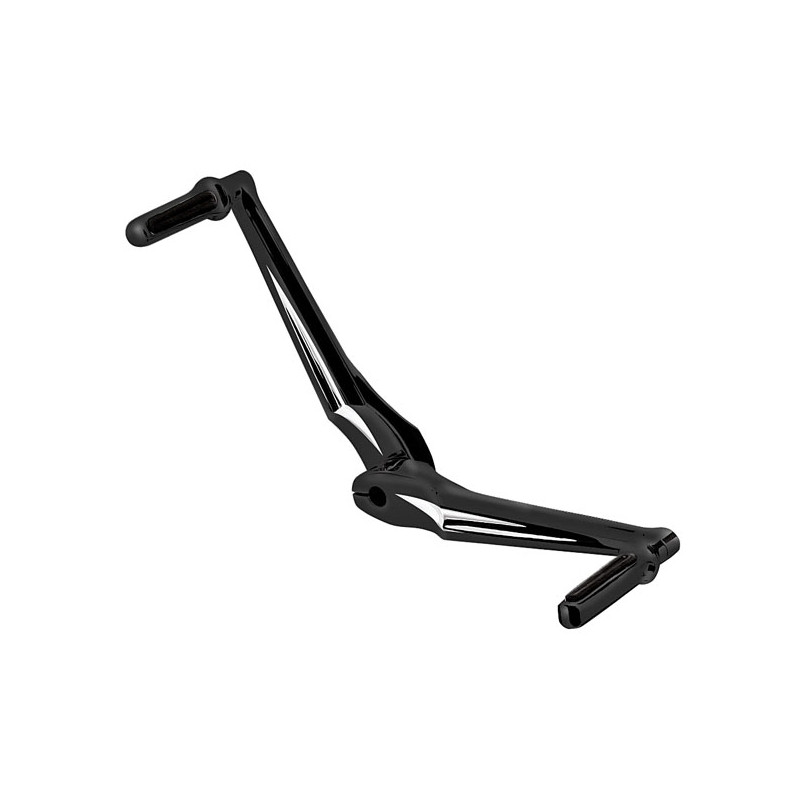 PM, shift lever & spacer. Toe/heel shift. Contour. Black CC 83-23 FLT/Touring 09-23 Trikes 00-17(NU)FL Softail. Models with heel