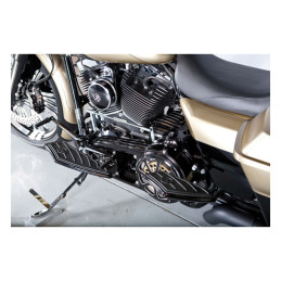 PM, shift lever & spacer. Toe/heel shift. Contour. Black CC 83-23 FLT/Touring 09-23 Trikes 00-17(NU)FL Softail. Models with heel