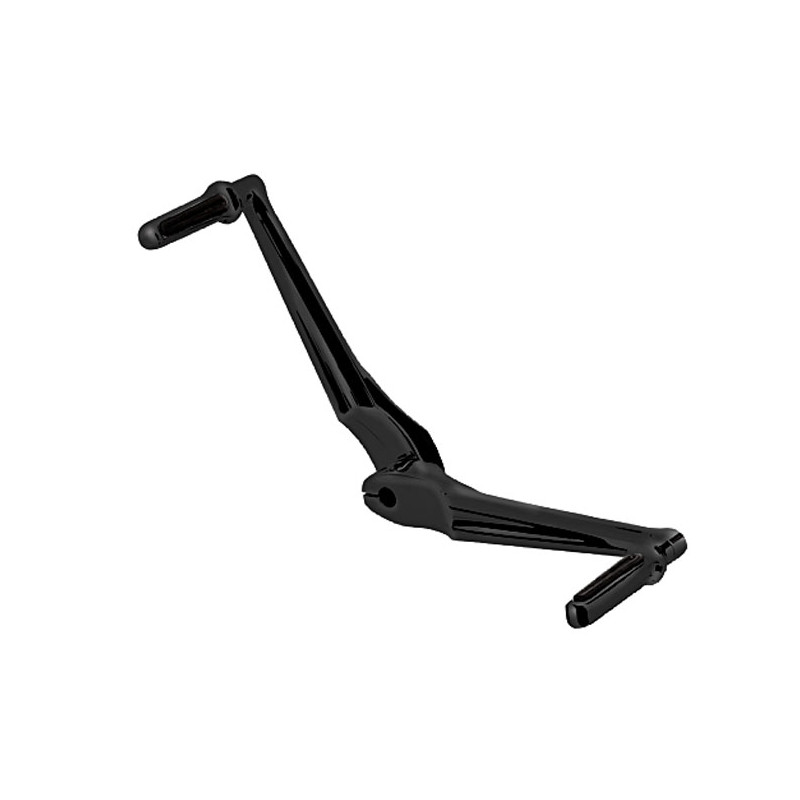 PM, shift lever and spacer. Toe/heel shift. Contour. Black 83-23 FLT/Touring 09-23 Trikes 00-17(NU)FL Softail. Models with heel/