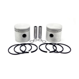 Replacement 80" Flathead piston kit. +.030" 37-41 80" (1300cc) 3-7/16" bore Flatheads (NU)