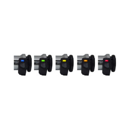 KOSO, Titan-X heated grip set. Chrome 96-22 H-D with dual throttle cables (excl. Street) (NU)