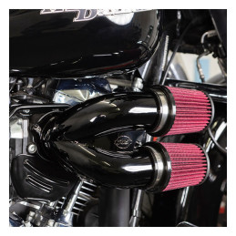 S&S, tuned induction air cleaner kit. Black 18-24 Softail 17-24 Touring (excl. 2024 FLTRXSTSE Road Glide with 121" HO engine 23-