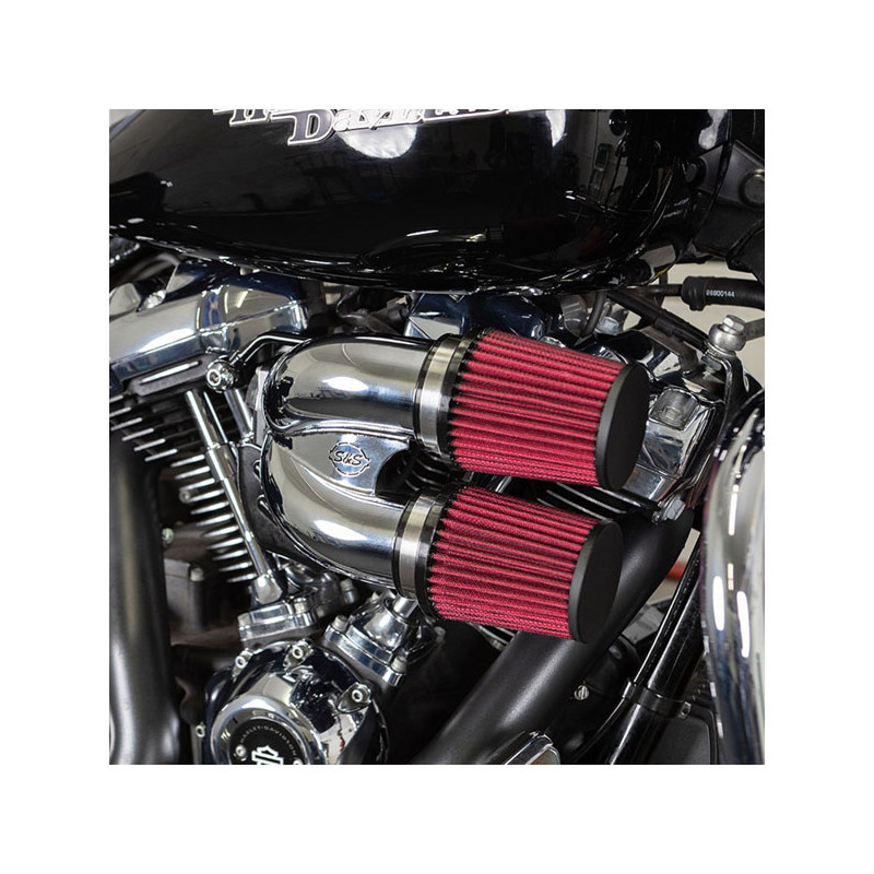 S&S, zestaw filtru powietrza do tuningu indukcyjnego. Chrom 18-24 Softail 17-24 Touring (z wyłączeniem 2024 FLTRXSTSE Road Glide