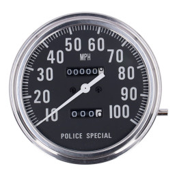 Vitezometru FL, față de Poliție, negru, 2:1 MPH