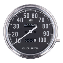 FL rychloměr Police čelní sklo černý 1:1 MPH