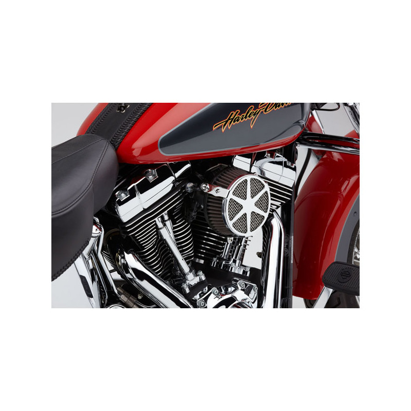 Cobra, Naked air cleaner kit. Spoke. Chrome 17-24 Touring (excl. 2024 FLTRXSTSE Road Glide with 121" HO engine 23-24 FLHXSE Stre