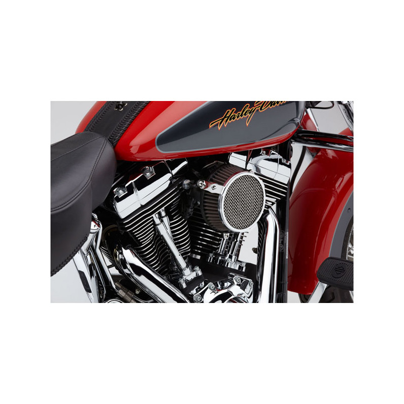 Cobra, Naked air cleaner kit. Plain. Chrome 17-24 Touring (excl. 2024 FLTRXSTSE Road Glide with 121" HO engine 23-24 FLHXSE Stre