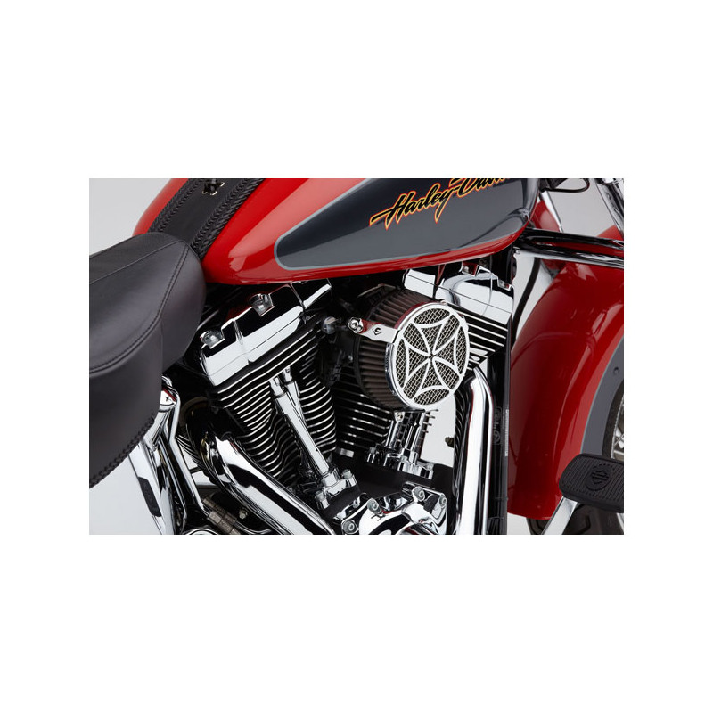Zestaw filtrów powietrza Cobra Naked Cross. Chromowany 17-24 Touring (z wyłączeniem modelu 2024 FLTRXSTSE Road Glide z silnikiem