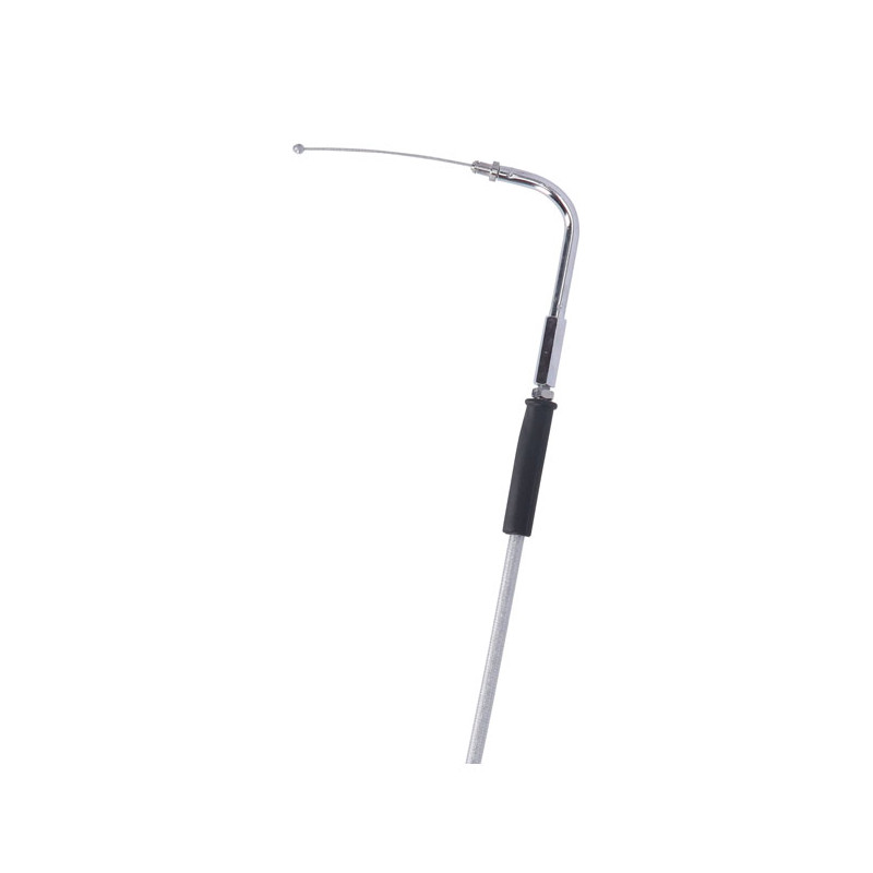 MCS, idle cable 36" (91cm). Chrome 96-16 B.T. 2017 Dyna (excl. FXDLS) 96-22 XL. With CV carb/fuel injection (excl. 04-06 XL crui